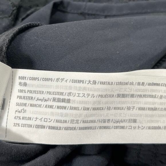 Abercrombie & Fitch Black Lace Long Sleeve Square Neck Crop Blouse Top Size S - Picture 6 of 6